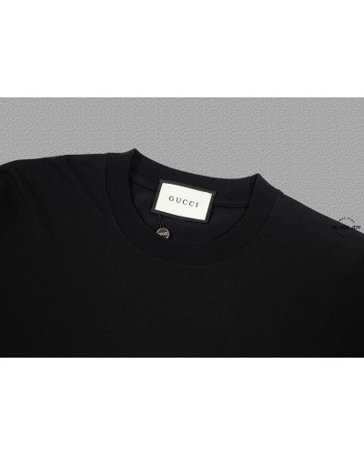 Gucci t shirt nera puro cotone maglia Gucci