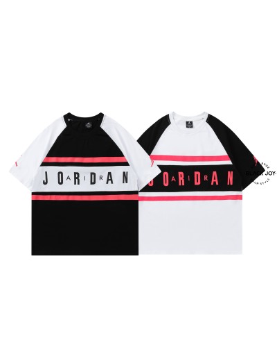 Air Jordan t shirt bianca con scritta fluo Air Jordan