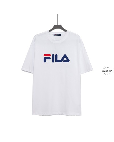 Fila t shirt maglia in cotone bianca white Fila