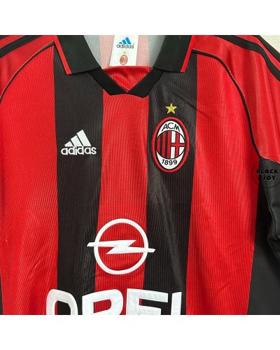 Milan home maglia calcio vintage 1998 1999 retrò jersey AC Milan