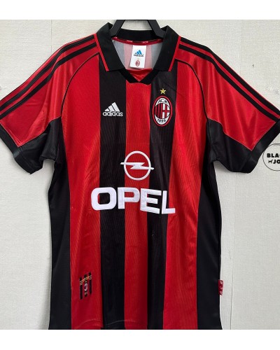 Milan home maglia calcio vintage 1998 1999 retrò jersey AC Milan