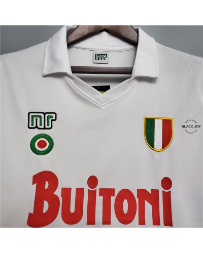 Napoli maglia calcio retrò 1987 1988 bianca trasferta SSC Napoli vintage