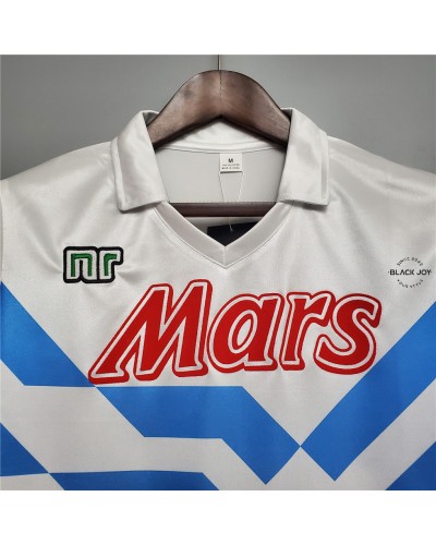 Napoli maglia calcio 1988 1989 bianca trasferta SSC Napoli