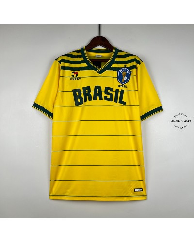 Brasile 1984 maglia calcio vintage Brasil home jersey retrò