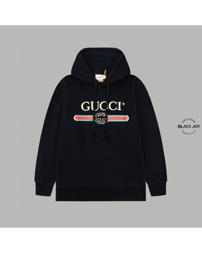 Gucci felpa con cappuccio nera classic Gucci