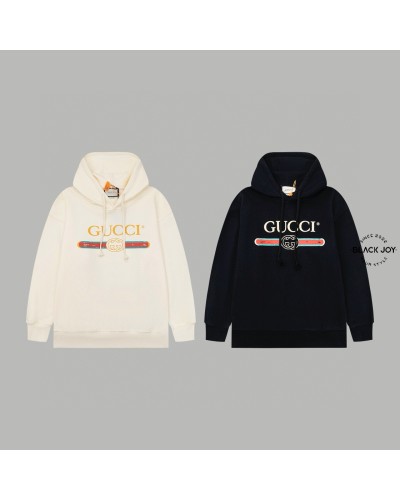Gucci felpa con cappuccio nera classic Gucci