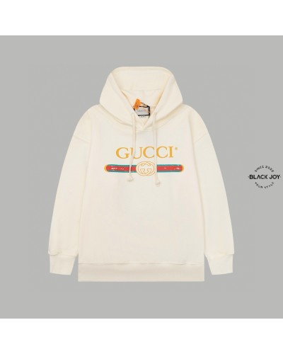 Gucci felpa bianca con cappuccio classic Gucci