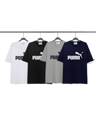 Puma t-shirt in cotone con logo grande Puma