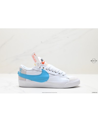 Nike blazer jumbo low bianche azzurre