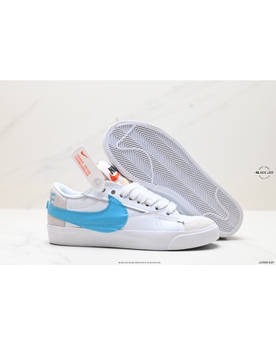 Nike blazer jumbo low bianche azzurre