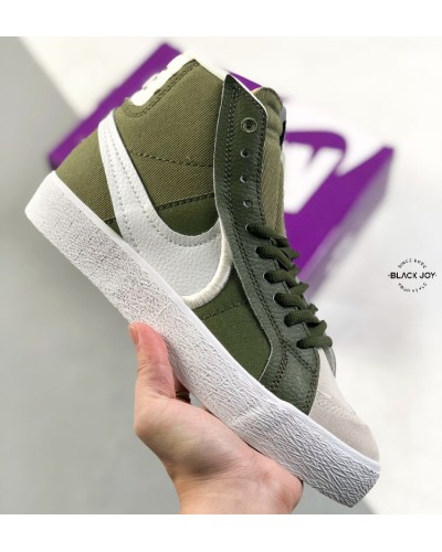 Nike blazer sb zoom mid blazer alte verdi oliva