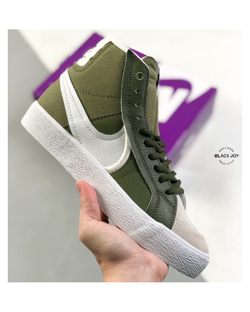 Nike blazer sb zoom mid blazer alte verdi oliva