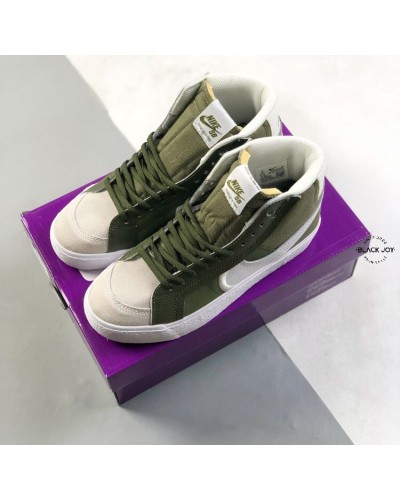 Nike blazer sb zoom mid blazer alte verdi oliva