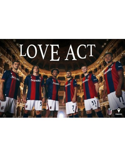 Bologna calcio maglia home gara 24 25