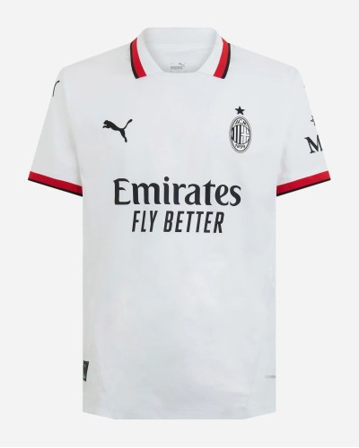 Milan trasferta maglia gara away bianca 24 25