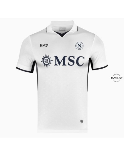 Napoli maglia gara trasferta bianca 24 25 ssc napoli EA7