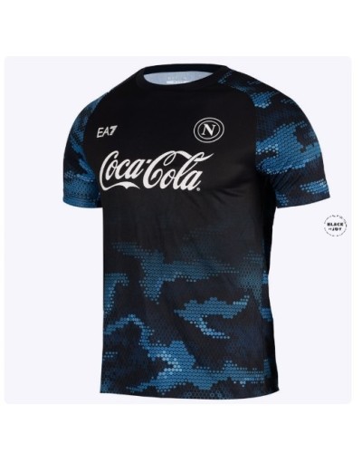Napoli coca cola allenamento 24 25 blu EA7