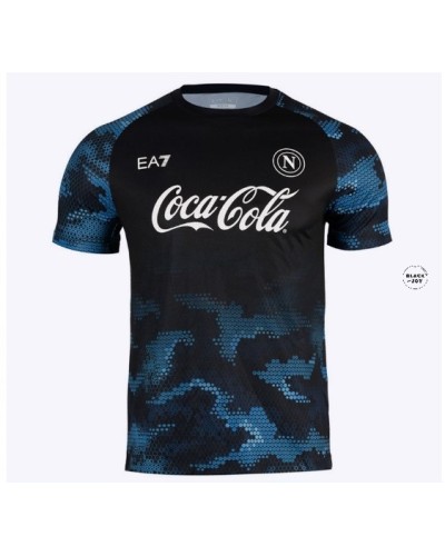 Napoli coca cola allenamento 24 25 blu EA7