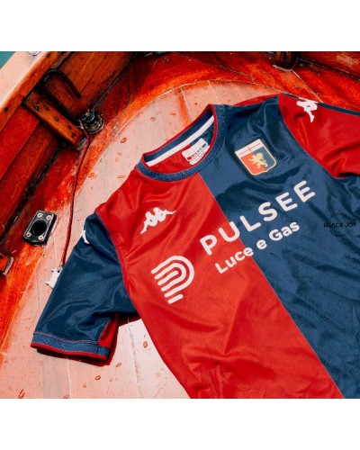 Genoa home maglia gara calcio in casa 24 25 kappa