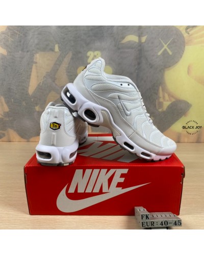 Nike air max plus TN bianche total white sneakers nike