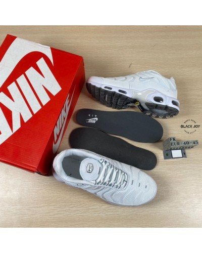 Nike air max plus TN bianche total white sneakers nike