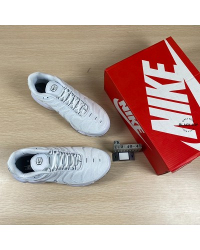 Nike air max plus TN bianche total white sneakers nike