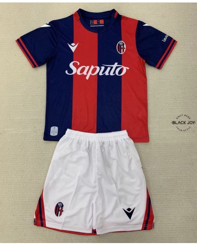 Kit bologna home maglia e pantaloncini bologna 24 25