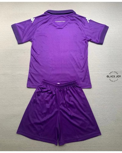Kit fiorentina 24 25 home maglia e pantaloncini fiorentina