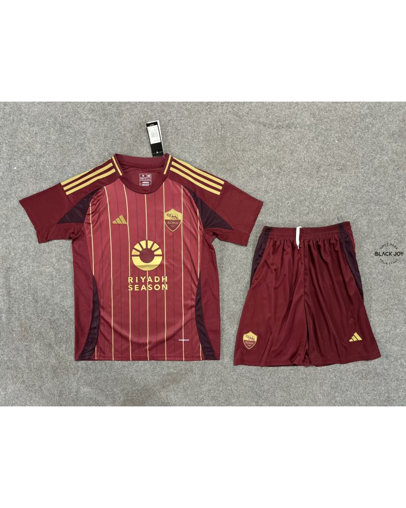 Kit roma 24 25 maglia e pantaloncini roma home