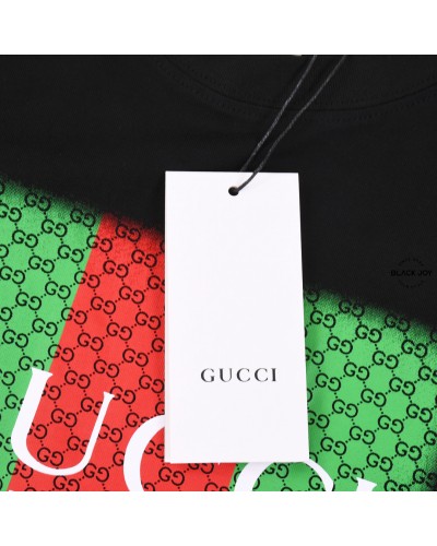 Gucci t-shirt made in italy puro cotone nera