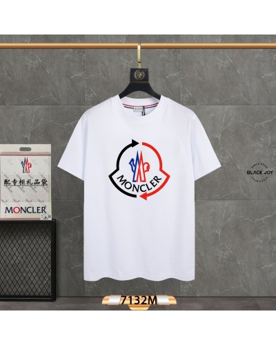 Moncler t-shirt bianca maglia cotone moncler