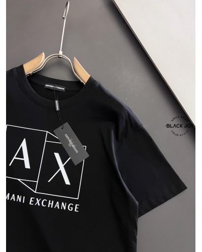 Armani t-shirt black puro cotone