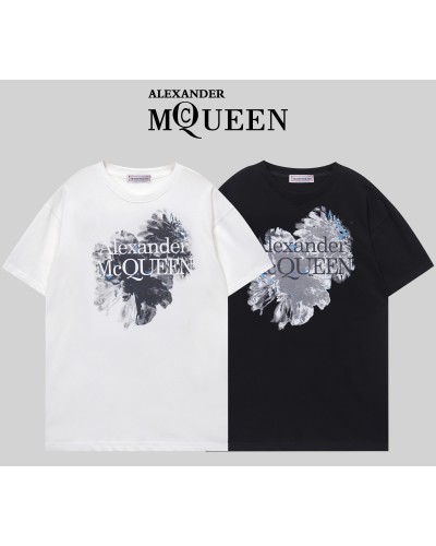 Alexander MCQueen t-shirt black nera in cotone