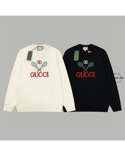 Gucci felpa girocollo gucci tennis nera black unisex