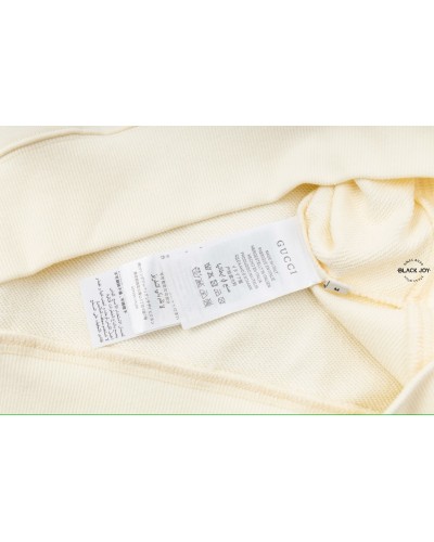 Gucci felpa girocollo gucci tennis white bianca