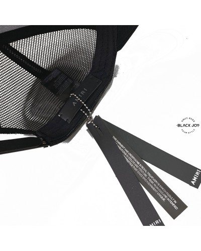 Amiri berretto regolabile cappello Amiri nero e rosso
